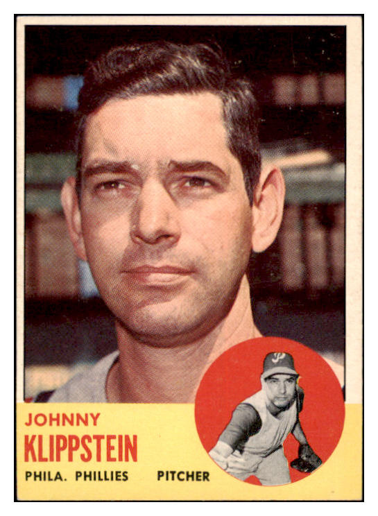 1963 Topps Baseball #571 Johnny Klippstein Phillies EX-MT 524571