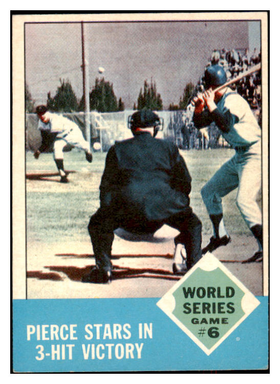 1963 Topps Baseball #147 World Series Game 6 Pierce EX-MT 524572