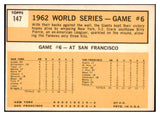 1963 Topps Baseball #147 World Series Game 6 Pierce EX-MT 524572