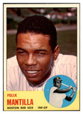 1963 Topps Baseball #447 Felix Mantilla Red Sox EX-MT 524575