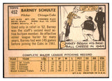 1963 Topps Baseball #452 Barney Schultz Cubs EX-MT 524577