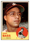 1963 Topps Baseball #461 Norm Bass A's EX-MT 524579