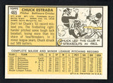 1963 Topps Baseball #465 Chuck Estrada Orioles EX-MT 524580