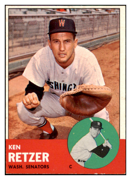 1963 Topps Baseball #471 Ken Retzer Senators EX-MT 524583