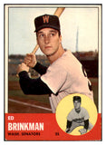 1963 Topps Baseball #479 Ed Brinkman Senators EX-MT 524585