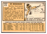 1963 Topps Baseball #479 Ed Brinkman Senators EX-MT 524585