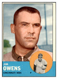 1963 Topps Baseball #483 Jim Owens Reds EX-MT 524588