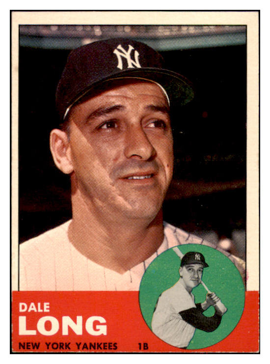 1963 Topps Baseball #484 Dale Long Yankees EX-MT 524589