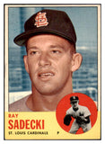 1963 Topps Baseball #486 Ray Sadecki Cardinals EX-MT 524590