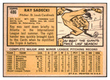 1963 Topps Baseball #486 Ray Sadecki Cardinals EX-MT 524590