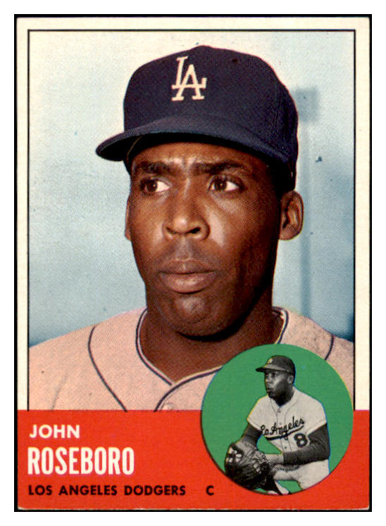 1963 Topps Baseball #487 John Roseboro Dodgers EX-MT 524591