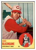 1963 Topps Baseball #518 Don Blasingame Reds EX-MT 524598