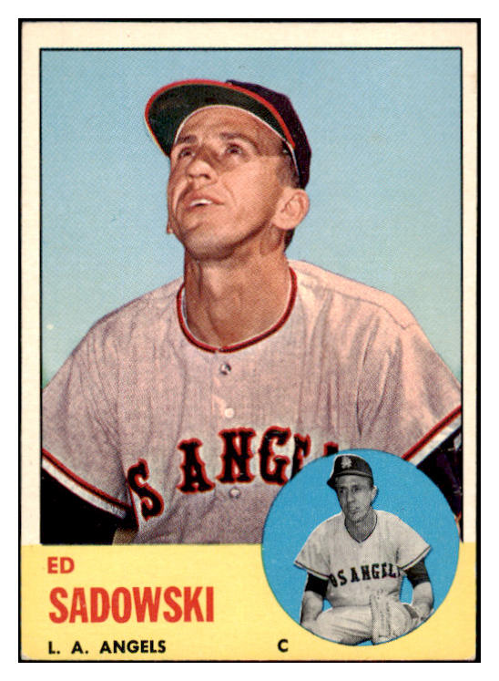 1963 Topps Baseball #527 Ed Sadowski Angels EX-MT 524601