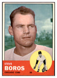 1963 Topps Baseball #532 Steve Boros Cubs EX-MT 524606