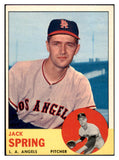 1963 Topps Baseball #572 Jack Spring Angels EX-MT 524607