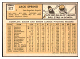 1963 Topps Baseball #572 Jack Spring Angels EX-MT 524607