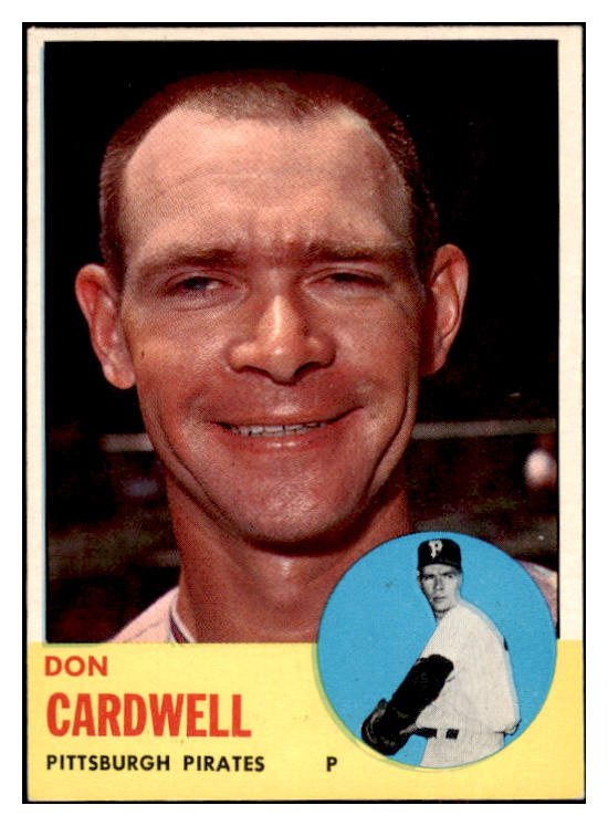 1963 Topps Baseball #575 Don Cardwell Pirates EX-MT 524609