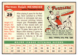 1955 Topps Baseball #029 Herman Wehmeier Phillies NR-MT 524621