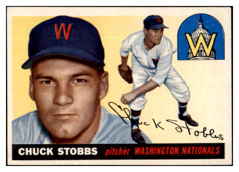 1955 Topps Baseball #041 Chuck Stobbs Senators NR-MT 524628