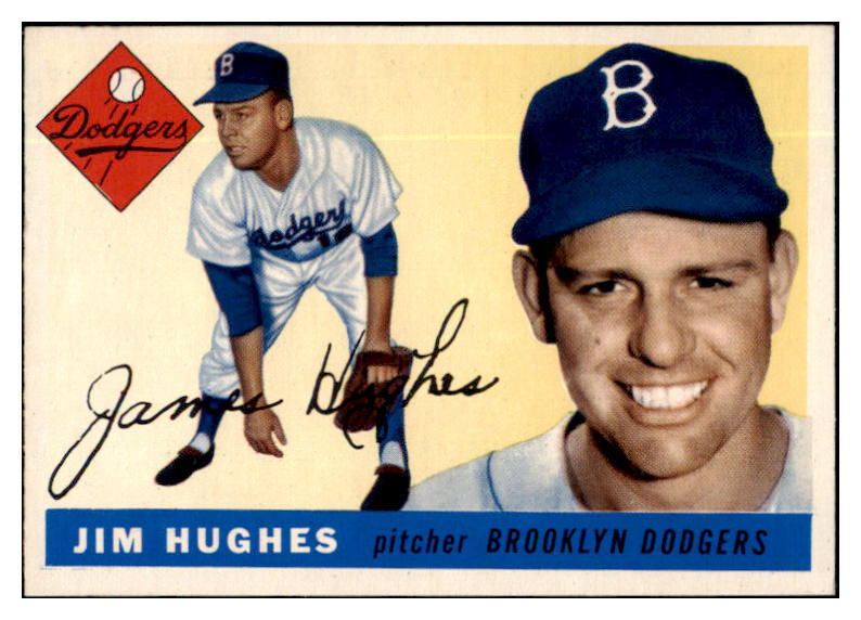 1955 Topps Baseball #051 Jim Hughes Dodgers NR-MT 524631