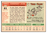 1955 Topps Baseball #061 Spook Jacobs A's NR-MT 524637