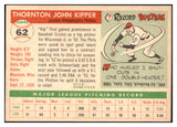1955 Topps Baseball #062 Thornton Kipper Phillies NR-MT 524638