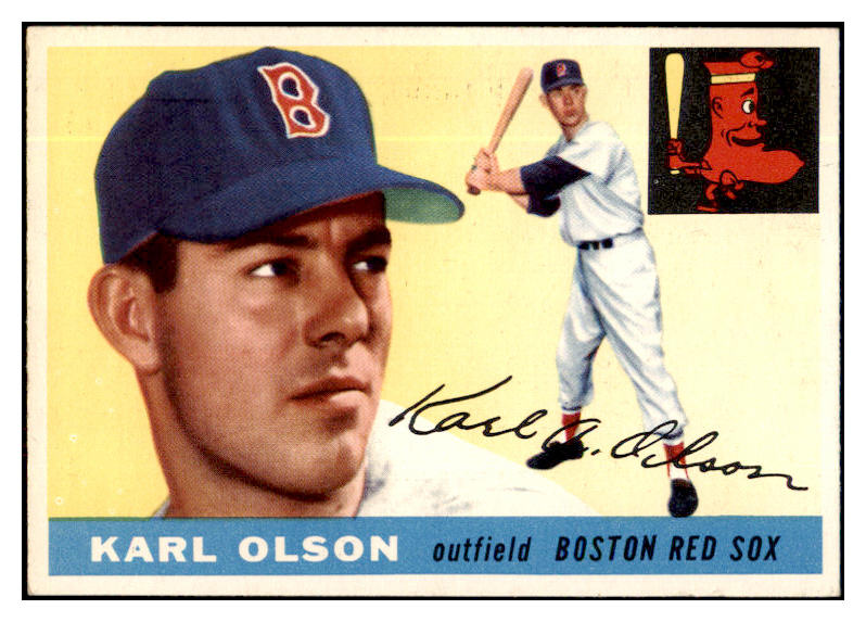 1955 Topps Baseball #072 Karl Olson Red Sox NR-MT 524643