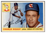 1955 Topps Baseball #096 Charlie Bishop A's NR-MT 524661