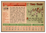 1955 Topps Baseball #119 Bob Lennon Giants NR-MT 524675