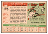 1955 Topps Baseball #136 Bunky Stewart Senators NR-MT 524681