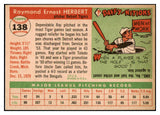 1955 Topps Baseball #138 Ray Herbert Tigers NR-MT 524683