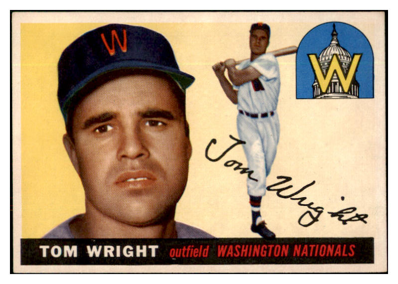 1955 Topps Baseball #141 Tom Wright Senators NR-MT 524685