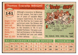 1955 Topps Baseball #141 Tom Wright Senators NR-MT 524685