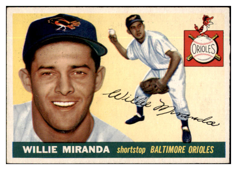 1955 Topps Baseball #154 Willie Miranda Orioles NR-MT 524692