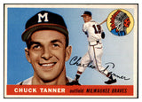 1955 Topps Baseball #161 Chuck Tanner Braves NR-MT 524697