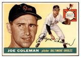 1955 Topps Baseball #162 Joe Coleman Orioles NR-MT 524698