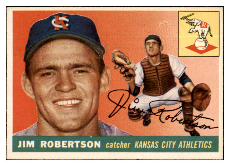 1955 Topps Baseball #177 Jim Robertson A's NR-MT 524710