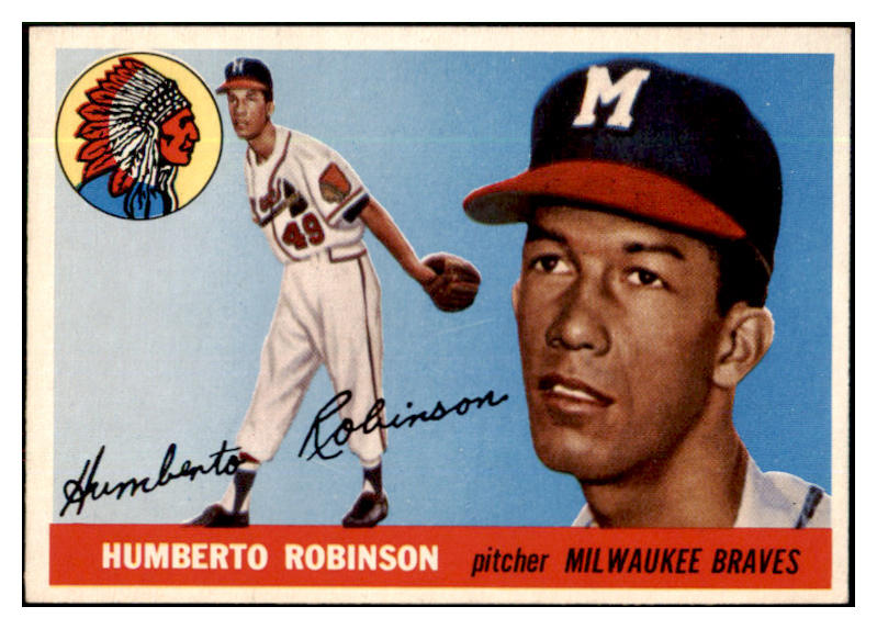 1955 Topps Baseball #182 Humberto Robinson Braves NR-MT 524712