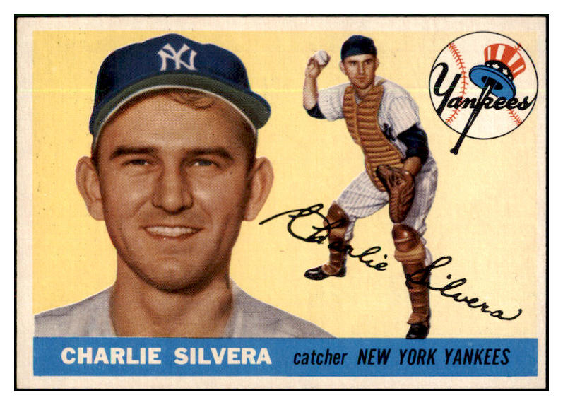 1955 Topps Baseball #188 Charlie Silvera Yankees NR-MT 524715