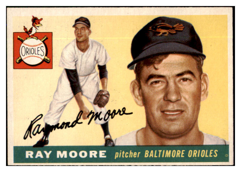 1955 Topps Baseball #208 Ray Moore Orioles NR-MT 524726