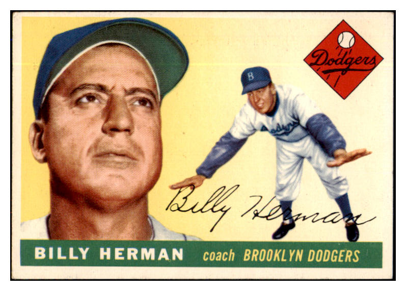 1955 Topps Baseball #019 Billy Herman Dodgers EX-MT 524734