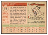 1955 Topps Baseball #035 Dave Jolly Braves EX-MT 524740