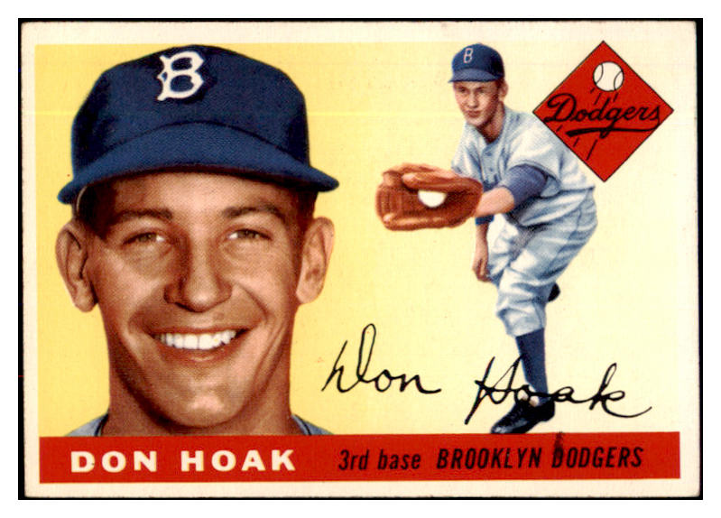 1955 Topps Baseball #040 Don Hoak Dodgers EX-MT 524742