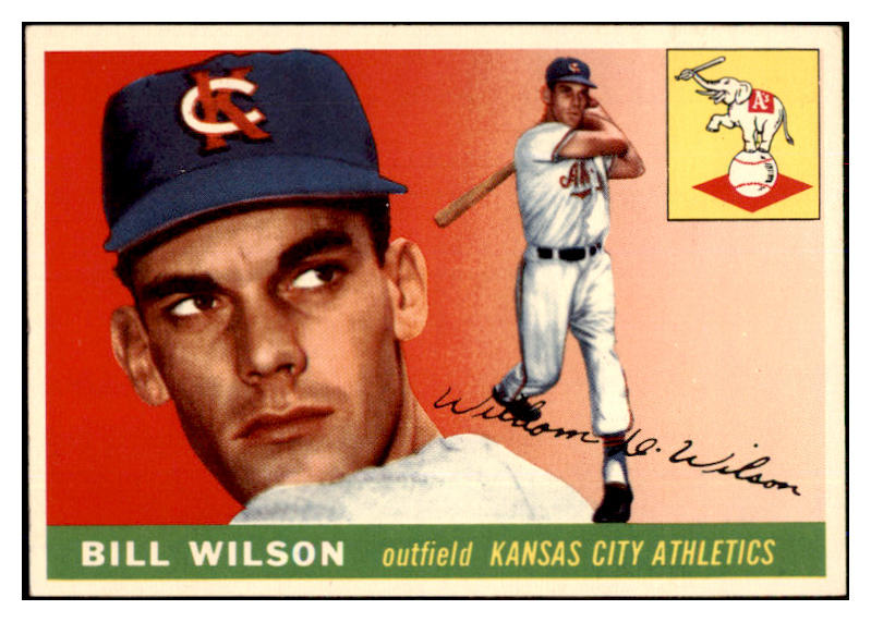 1955 Topps Baseball #086 Bill Wilson A's EX-MT 524755