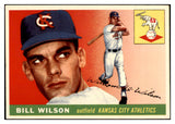 1955 Topps Baseball #086 Bill Wilson A's EX-MT 524755
