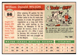 1955 Topps Baseball #086 Bill Wilson A's EX-MT 524755