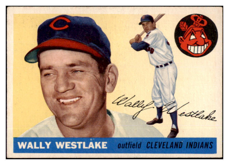 1955 Topps Baseball #102 Wally Westlake Indians EX-MT 524758