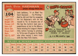 1955 Topps Baseball #104 Jack Harshman White Sox EX-MT 524759