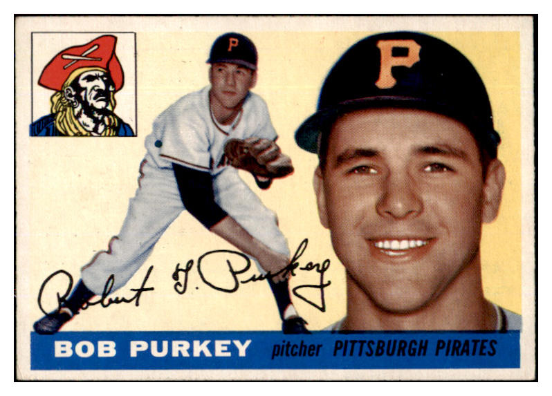 1955 Topps Baseball #118 Bob Purkey Pirates EX-MT 524763