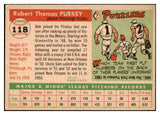 1955 Topps Baseball #118 Bob Purkey Pirates EX-MT 524763